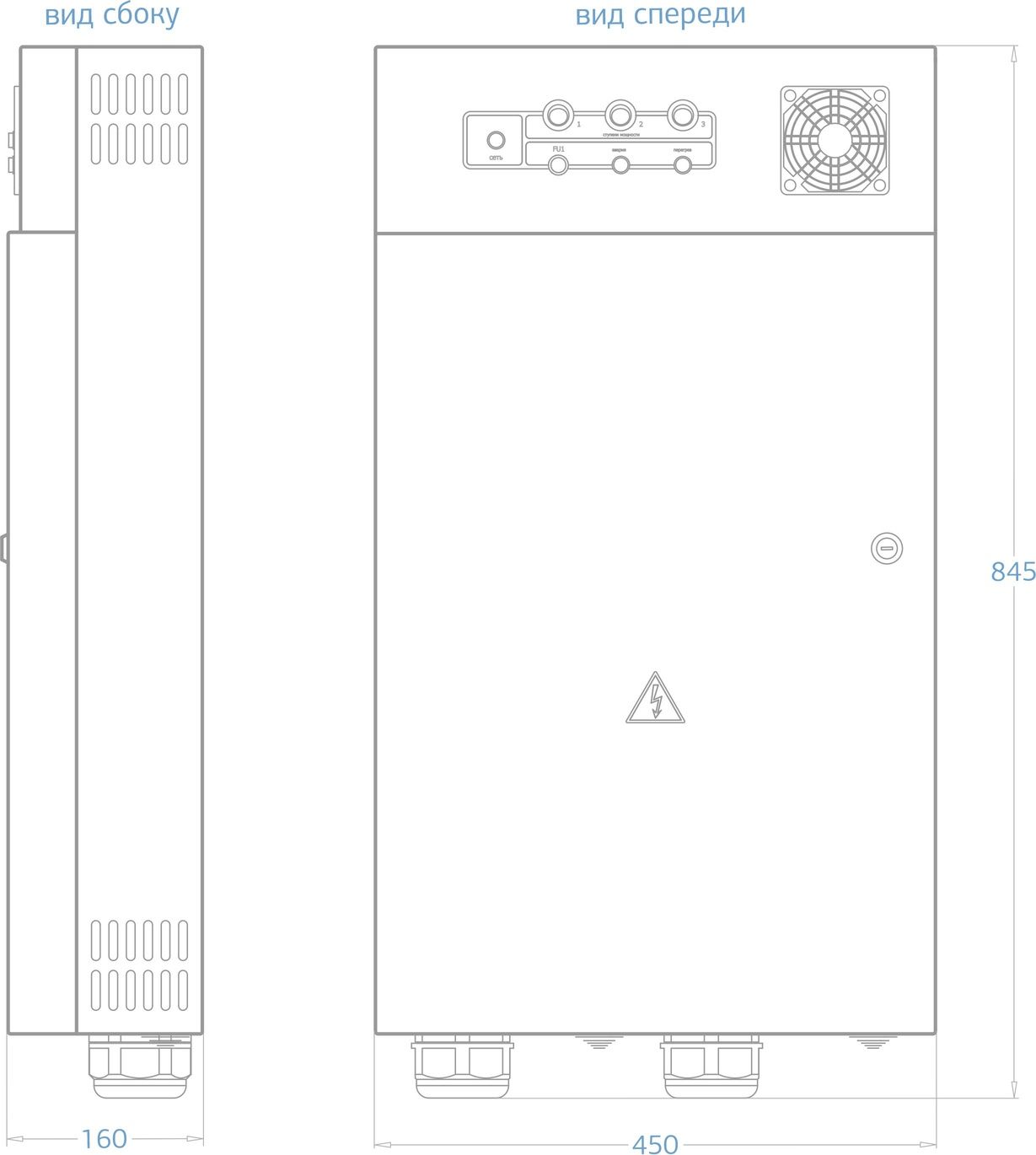 Шкаф автоматики и управления 55 кВт для водонагревателей «Невский»