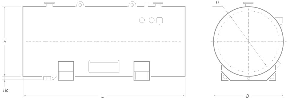 Водонагреватель 500 литров горизонтальный Невский